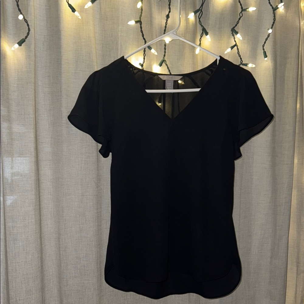 Elegant Black Women's Top